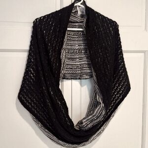 BCBGeneration black knit infinity scarf